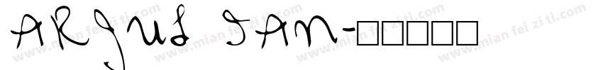 ARJUL IAN字体转换
